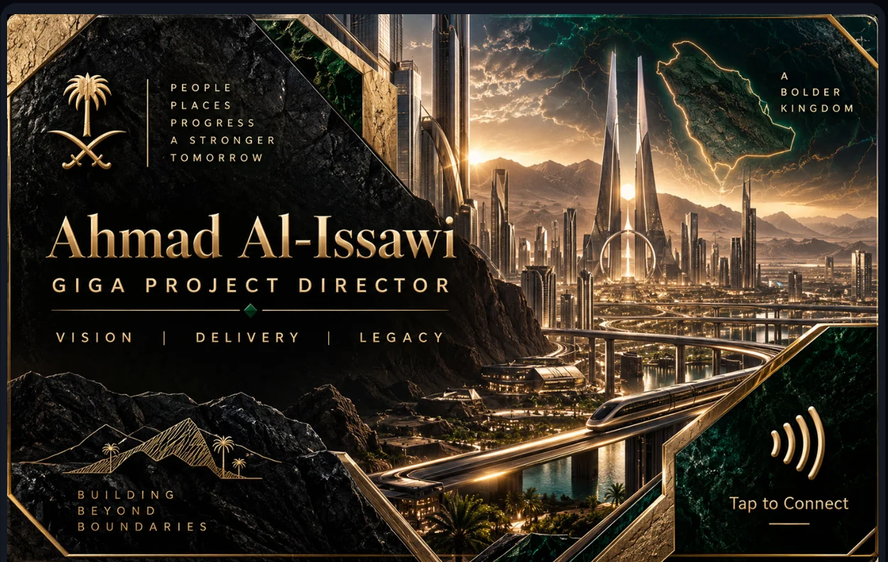 نموذج بطاقة مشاريع كبرى